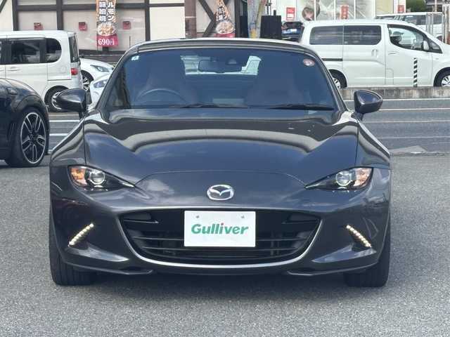 マツダ ロードスター ＲＦ VS 奈良県 2018(平30)年 11.2万km マシーングレープレミアムM 1オーナー/純正メーカーナビ/BT/TV/AUX/USB/AM/FM//ハードトップ電動オープン/コーナーセンサー/車線逸脱防止装置/レザーシート/シートヒーター/横滑り防止装置/ステアリングスイッチ/純正フロアマット/MTモード付AT/プッシュスタート/パドルシフト/Pウィンドウ/Pステアリング/保証書・取説・スペアキー