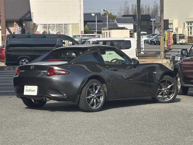 マツダ ロードスター ＲＦ VS 奈良県 2018(平30)年 11.2万km マシーングレープレミアムM 1オーナー/純正メーカーナビ/BT/TV/AUX/USB/AM/FM//ハードトップ電動オープン/コーナーセンサー/車線逸脱防止装置/レザーシート/シートヒーター/横滑り防止装置/ステアリングスイッチ/純正フロアマット/MTモード付AT/プッシュスタート/パドルシフト/Pウィンドウ/Pステアリング/保証書・取説・スペアキー