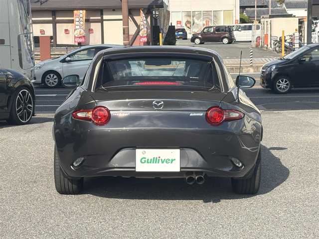 マツダ ロードスター ＲＦ VS 奈良県 2018(平30)年 11.2万km マシーングレープレミアムM 1オーナー/純正メーカーナビ/BT/TV/AUX/USB/AM/FM//ハードトップ電動オープン/コーナーセンサー/車線逸脱防止装置/レザーシート/シートヒーター/横滑り防止装置/ステアリングスイッチ/純正フロアマット/MTモード付AT/プッシュスタート/パドルシフト/Pウィンドウ/Pステアリング/保証書・取説・スペアキー