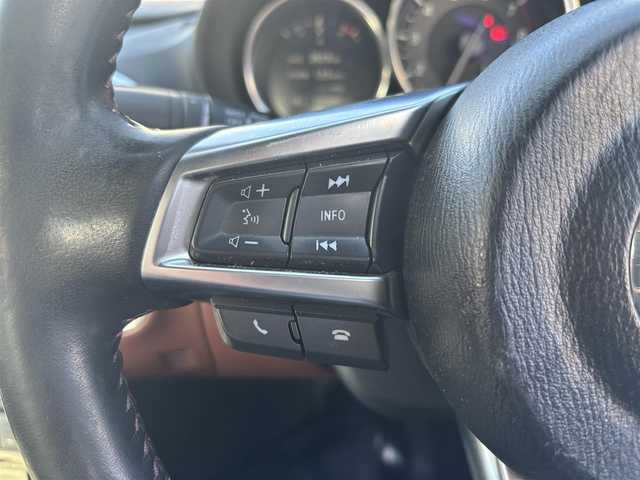 マツダ ロードスター ＲＦ VS 奈良県 2018(平30)年 11.2万km マシーングレープレミアムM 1オーナー/純正メーカーナビ/BT/TV/AUX/USB/AM/FM//ハードトップ電動オープン/コーナーセンサー/車線逸脱防止装置/レザーシート/シートヒーター/横滑り防止装置/ステアリングスイッチ/純正フロアマット/MTモード付AT/プッシュスタート/パドルシフト/Pウィンドウ/Pステアリング/保証書・取説・スペアキー