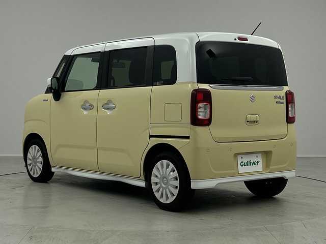 スズキ ワゴンＲ スマイル HYBRID X 茨城県 2021(令3)年 4.7万km シフォンアイボリーメタリック 純正９型ナビ　パノラミックビューモニター　フルセグＴＶ　シートヒーター　両側電動スライドドア　衝突軽減ブレーキ　クルコン　ヘッドアップディスプレイ　ＬＥＤライト　オートライト　スマートキ―　禁煙車