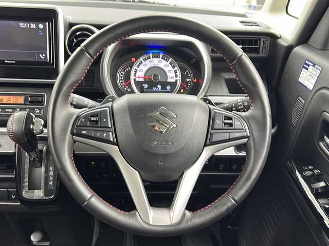 スズキ スペーシア カスタム HYBRID XS ターボ 三重県 2019(平31)年 4.5万km ピュアホワイトP 禁煙車/純正ディスプレイオーディオ/CD/DVD/BT/衝突被害軽減ブレーキ/コーナーセンサー/両側パワースライドドア/バックカメラ/クルーズコントロール/レーンキープアシスト/シートヒーター/パドルシフト/オートハイビーム