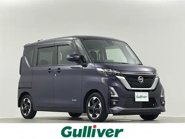 日産 ルークス ハイウェイスター X 埼玉県 2020(令2)年 2.8万km アメジストパープル 両側パワースライドドア　　ハンズフリーオートスライドドア　衝突被害軽減ブレーキ　純正９インチナビ　バックカメラ　アラウンドビューモニター　ＥＴＣ　インテリジェントキー　プッシュスタート　純正１４ＡＷ/バックモニター・AVM ナビモニター連動あり