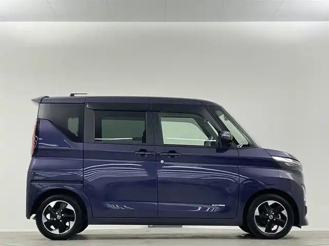 日産 ルークス ハイウェイスター X 埼玉県 2020(令2)年 2.8万km アメジストパープル 両側パワースライドドア　　ハンズフリーオートスライドドア　衝突被害軽減ブレーキ　純正９インチナビ　バックカメラ　アラウンドビューモニター　ＥＴＣ　インテリジェントキー　プッシュスタート　純正１４ＡＷ/バックモニター・AVM ナビモニター連動あり