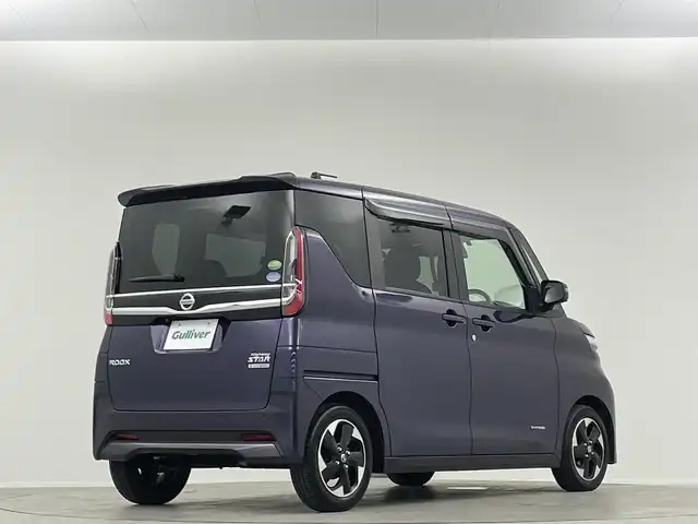 日産 ルークス ハイウェイスター X 埼玉県 2020(令2)年 2.8万km アメジストパープル 両側パワースライドドア　　ハンズフリーオートスライドドア　衝突被害軽減ブレーキ　純正９インチナビ　バックカメラ　アラウンドビューモニター　ＥＴＣ　インテリジェントキー　プッシュスタート　純正１４ＡＷ/バックモニター・AVM ナビモニター連動あり