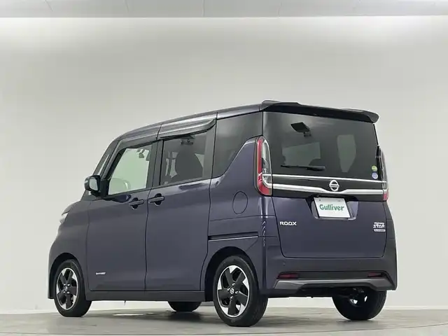 日産 ルークス ハイウェイスター X 埼玉県 2020(令2)年 2.8万km アメジストパープル 両側パワースライドドア　　ハンズフリーオートスライドドア　衝突被害軽減ブレーキ　純正９インチナビ　バックカメラ　アラウンドビューモニター　ＥＴＣ　インテリジェントキー　プッシュスタート　純正１４ＡＷ/バックモニター・AVM ナビモニター連動あり