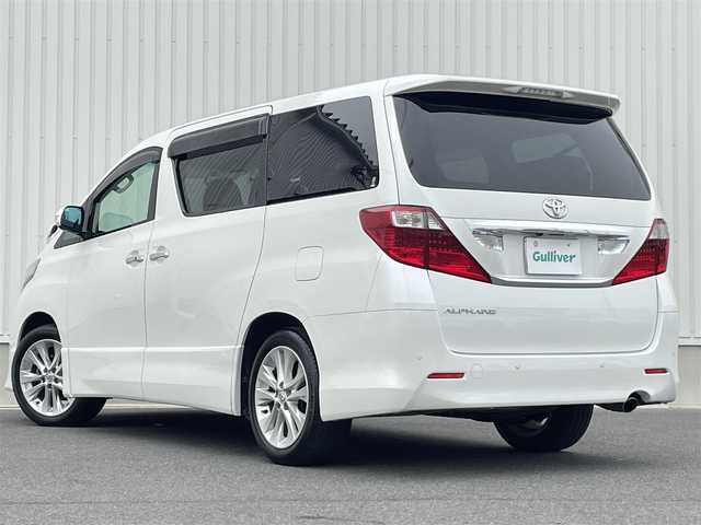 トヨタ アルファード 240S 群馬県 2010(平22)年 5.8万km ホワイトパールクリスタルシャイン ワンオーナー/純正HDDナビ/(CD/DVD/BT/AUX)/純正フリップダウンモニター/フルセグTV/バックカメラ/両側パワースライドドア/ビルトインETC/プッシュスタート/HIDヘッドライト/ウッドコンビパネル/プッシュスタート/電動格納ミラー/コーナーセンサー(前後)/純正フロアマット/純正AW/ドアバイザー/スペアキー