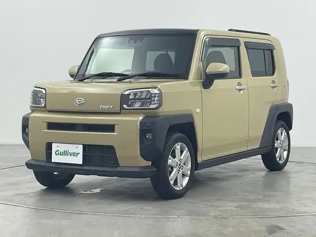 ダイハツ タフト G 群馬県 2021(令3)年 5.7万km サンドベージュメタリック 純正ナビ　バックカメラ　ＥＴＣ　ガラスルーフ　衝突被害軽減ブレーキ レーンアシスト　電動パーキングブレーキ　シートヒーター　ステアリングスイッチ LEDライト LEDフォグ スマートキー 禁煙車