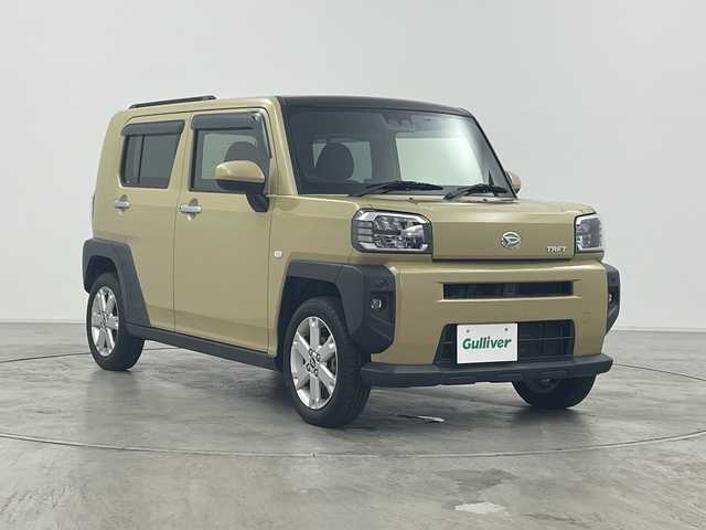 ダイハツ タフト G 群馬県 2021(令3)年 5.7万km サンドベージュメタリック 純正ナビ　バックカメラ　ＥＴＣ　ガラスルーフ　衝突被害軽減ブレーキ レーンアシスト　電動パーキングブレーキ　シートヒーター　ステアリングスイッチ LEDライト LEDフォグ スマートキー 禁煙車
