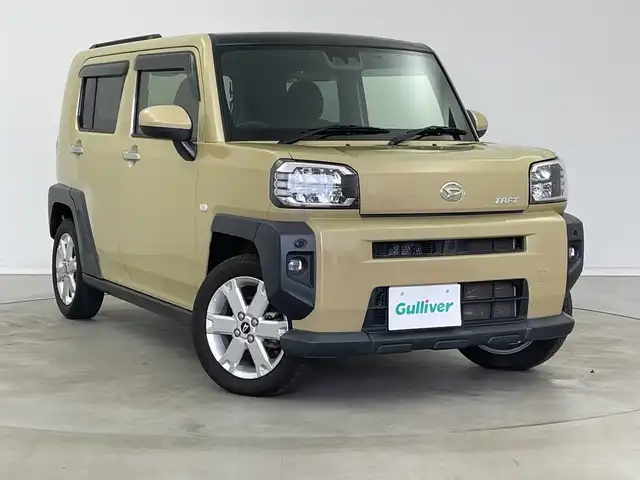ダイハツ タフト G 新潟県 2021(令3)年 5.7万km サンドベージュメタリック 純正ナビ　/バックカメラ　/ＥＴＣ　/ガラスルーフ　/衝突被害軽減ブレーキ /レーンキープアシスト　/電動パーキングブレーキ　/シートヒーター　/ステアリングスイッチ /LEDライト /LEDフォグ /スマートキー /禁煙車