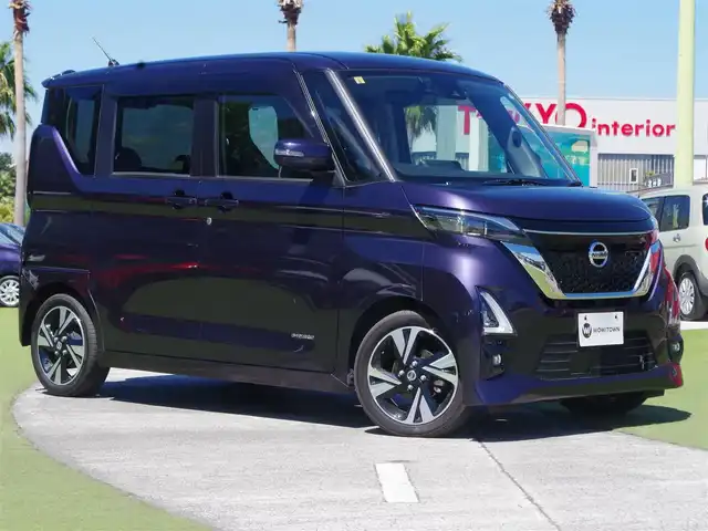 日産 ルークス HWS Gターボ プロパイロットED 千葉県 2020(令2)年 3.7万km アメジストパープル エマージェンシーブレーキ/プロパイロット/インテリジェントクルーズコントロール/両側パワースライドドア/9インチ純正SDナビ/地デジTV/【DVD/CD再生機能】/アラウンドビューモニター/革巻きステアリング/ドライブレコーダー/ETC/LEDヘッドライト/フォグライト/ウインカーミラー/コーナーセンサー/純正15インチアルミホイル/サイド/カーテンエアバッグ/インテリジェントキー