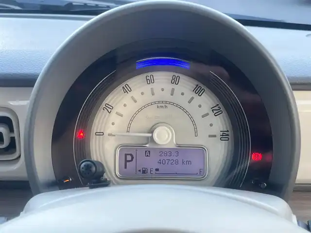 スズキ ラパン S 島根県 2019(令1)年 4.1万km フォーンベージュM 純正CDオーディオ　　/運転席シートヒーター　/レーンキープアシスト/衝突軽減システム　/盗難防止装置　/アイドリングストップ　/後方コーナーセンサー　/純正HIDライト　/オートライト/スマートキー/スペアキー/純正フロアマット