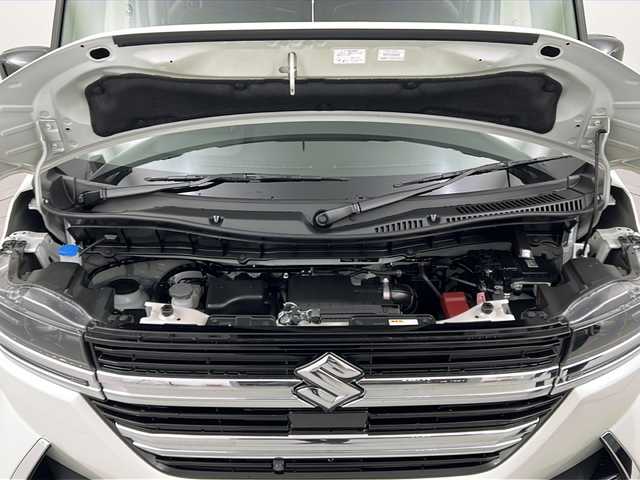 スズキ スペーシア カスタム HYBRID XS 福島県 2025(令7)年 0.1千km ピュアホワイトパール/ブラック2トーン /届出済未使用車//全方位モニター付きメモリ-ナビゲーション/スズキコネクト対応通信機装着車(195800円)//全方位モニター//ヘッドアップディスプレイ//フルセグＴＶ//レーダークルーズコントロール//シートヒーター//両側電動スライドドア//ステアリングヒーター//クリアランスソナー//4WD//後席オットマン//オートハイビーム//LEDライト//フォグライト//デュアルセンサーブレーキサポートII//取説・保証書