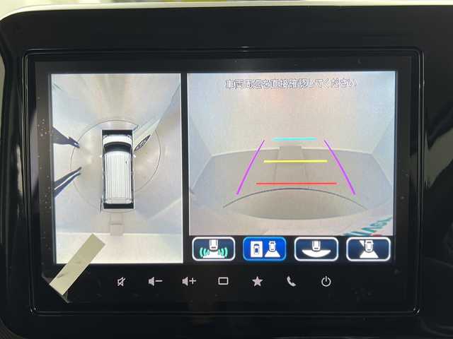 スズキ スペーシア カスタム HYBRID XS 福島県 2025(令7)年 0.1千km ピュアホワイトパール/ブラック2トーン /届出済未使用車//全方位モニター付きメモリ-ナビゲーション/スズキコネクト対応通信機装着車(195800円)//全方位モニター//ヘッドアップディスプレイ//フルセグＴＶ//レーダークルーズコントロール//シートヒーター//両側電動スライドドア//ステアリングヒーター//クリアランスソナー//4WD//後席オットマン//オートハイビーム//LEDライト//フォグライト//デュアルセンサーブレーキサポートII//取説・保証書
