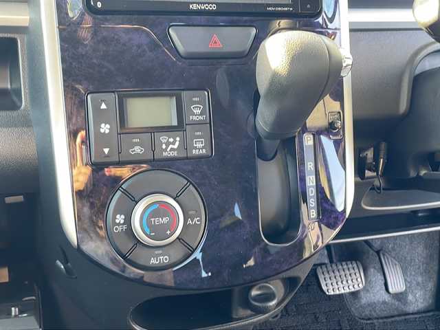 ダイハツ タント カスタム X トップED SA Ⅲ 山口県 2017(平29)年 5.1万km パールホワイトⅢ ワンオーナー/スマートキー×2/社外ナビ【MDV-D504BTW】/フルセグTV/Bluetooth/CD/DVD/バックカメラ/ハーフレザーシート/D席シートヒーター/衝突被害軽減ブレーキ/アイドリングストップ/片側パワースライドドア/フロアマット/ドアバイザー/オートライト/フォグランプ/オートマチックハイビーム/純正14インチアルミホイール/ETC/保証書