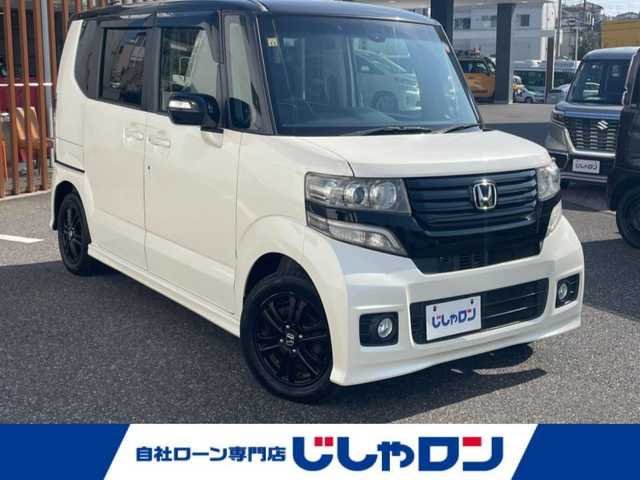 ホンダ Ｎ ＢＯＸ カスタム SSパッケージ 千葉県 2014(平26)年 8.1万km プレミアムホワイトパール (株)IDOMが運営する【じしゃロン八千代店】の自社ローン専用車両になります。こちらは現金またはオートローンご利用時の価格です。自社ローンご希望の方は別途その旨お申付け下さい/純正メモリーナビ/純正CD/SD/ワンセグ/バックカメラ/両側パワースライドドア/HID