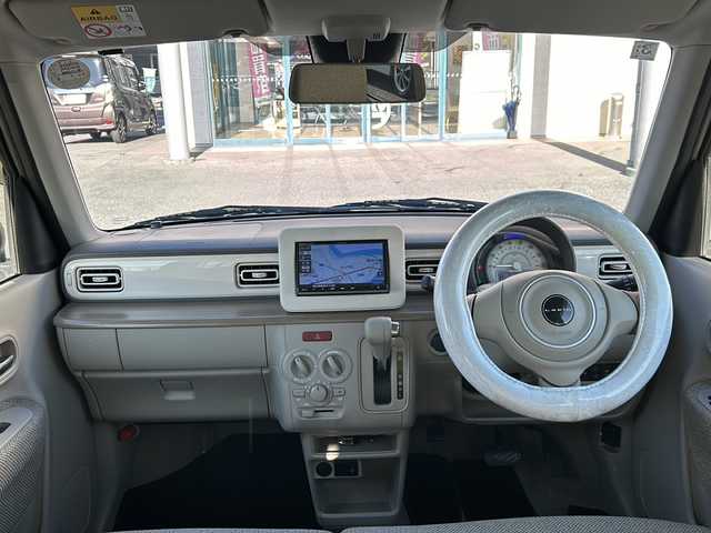 スズキ ラパン S 愛知県 2020(令2)年 3.3万km フォーンベージュメタリック/ホワイト2トーンルーフ 登録時走行距離32642km/社外7インチメモリナビ/（Bluetooth/フルセグTV/DVD）/バックカメラ/リアコーナーセンサー/スズキセーフティー/プリクラッシュセーフティー/誤発進抑制機能/車線逸脱警報/先行車発進告知/ロードサインアシスト/オートマッチハイビーム/アイドリングストップ/前席シートヒーター/純正フロアマット/純正ドアバイザー/取説/保証書/スマートキー/（スペアキー×１）/純正ホイールキャップ