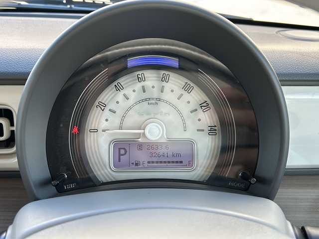 スズキ ラパン S 愛知県 2020(令2)年 3.3万km フォーンベージュメタリック/ホワイト2トーンルーフ 登録時走行距離32642km/社外7インチメモリナビ/（Bluetooth/フルセグTV/DVD）/バックカメラ/リアコーナーセンサー/スズキセーフティー/プリクラッシュセーフティー/誤発進抑制機能/車線逸脱警報/先行車発進告知/ロードサインアシスト/オートマッチハイビーム/アイドリングストップ/前席シートヒーター/純正フロアマット/純正ドアバイザー/取説/保証書/スマートキー/（スペアキー×１）/純正ホイールキャップ