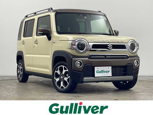 スズキ ハスラー Jスタイル Ⅱ ターボ 秋田県 2023(令5)年 1.4万km シフォンアイボリーメタリック/ウッディブラウン2トーンルーフ ４WD/純正ナビ【AM/FM/CD/DVD/BT】　/ターボ車　/セーフティサポート/ＬＥＤヘッドライト /純正ＡＷ /プッシュスタート /フルセグＴＶ /全方位カメラ /バックカメラ/クルーズコントロール /パドルシフト /ETC/前席シートヒーター /コーナーセンサー/横滑り防止装置/衝突被害軽減システム/レーンキープアシスト/革巻きステアリング/アイドリングストップ/プッシュスタート/スマートキー/クリアランスソナー/オートエアコン/ダウンヒルアシストコントロール/ヒルディセントコントロール/オートライト/ウィンカーミラー/純正フロアマット/USBポート/フォグライト/ルーフレール/保証書