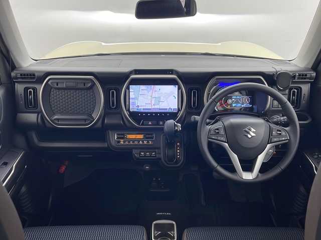 スズキ ハスラー Jスタイル Ⅱ ターボ 秋田県 2023(令5)年 1.4万km シフォンアイボリーメタリック/ウッディブラウン2トーンルーフ ４WD/純正ナビ【AM/FM/CD/DVD/BT】　/ターボ車　/セーフティサポート/ＬＥＤヘッドライト /純正ＡＷ /プッシュスタート /フルセグＴＶ /全方位カメラ /バックカメラ/クルーズコントロール /パドルシフト /ETC/前席シートヒーター /コーナーセンサー/横滑り防止装置/衝突被害軽減システム/レーンキープアシスト/革巻きステアリング/アイドリングストップ/プッシュスタート/スマートキー/クリアランスソナー/オートエアコン/ダウンヒルアシストコントロール/ヒルディセントコントロール/オートライト/ウィンカーミラー/純正フロアマット/USBポート/フォグライト/ルーフレール/保証書