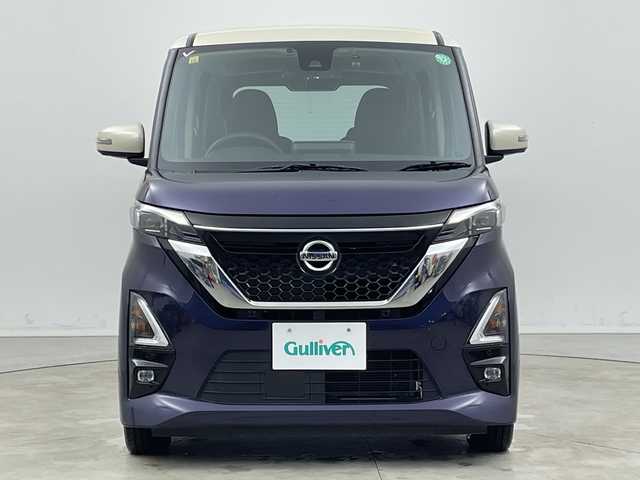 日産 ルークス HWS X プロパイロットED 新潟県 2020(令2)年 6.8万km パープル プロパイロット/追従クルーズコントロール/前後コーナーセンサー/レーンキープアシスト/LEDオートライト/オートマチックハイビーム/両側パワースライドドア/純正フロアマット/純正アルミホイール(R14)/バックカメラ/アラウンドビューモニター/純正メモリナビ/フルセグ・DVD/ビルトインETC/前方ドライブレコーダー/AAC/アイドリングストップ/スペアキー