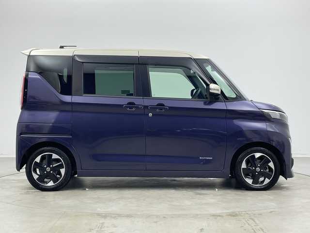 日産 ルークス HWS X プロパイロットED 新潟県 2020(令2)年 6.8万km パープル プロパイロット/追従クルーズコントロール/前後コーナーセンサー/レーンキープアシスト/LEDオートライト/オートマチックハイビーム/両側パワースライドドア/純正フロアマット/純正アルミホイール(R14)/バックカメラ/アラウンドビューモニター/純正メモリナビ/フルセグ・DVD/ビルトインETC/前方ドライブレコーダー/AAC/アイドリングストップ/スペアキー