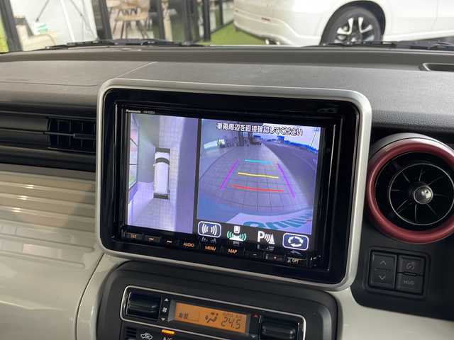 スズキ スペーシア HYBRID X 愛知県 2020(令2)年 2.6万km オフブルーメタリック/ホワイト2トーン 衝突軽減システム/純正SD８型ナビ/全方位カメラ/両側パワースライドドア/Bluetooth/CD/バックカメラ/ヘッドアップディスプレイ/コーナーセンサー/シートヒーター/レーンキープアシスト/ドライブレコーダー/ETC/ステアリングスイッチ/スマートキー/プッシュスタート
