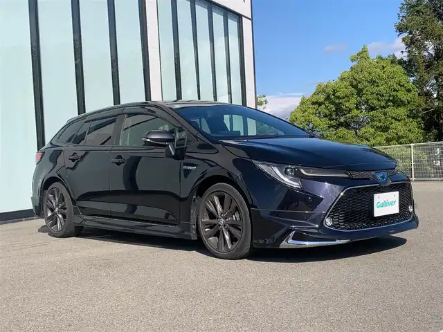 トヨタ カローラツーリング ハイブリッド ダブルバイビー 大阪府 2020(令2)年 4.8万km スパークリングブラックパールクリスタルシャイン 純正９インチディスプレイオーディオ/衝突軽減/ＢＳＭ/モデリスタエアロ/バックサイドモニター/前席シートヒーター/スマートルームミラー/レーダークルーズコントロール/ドライブレコーダー/ＥＴＣ/ＬＥＤ