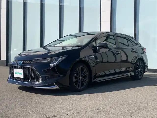 トヨタ カローラツーリング ハイブリッド ダブルバイビー 大阪府 2020(令2)年 4.8万km スパークリングブラックパールクリスタルシャイン 純正９インチディスプレイオーディオ/衝突軽減/ＢＳＭ/モデリスタエアロ/バックサイドモニター/前席シートヒーター/スマートルームミラー/レーダークルーズコントロール/ドライブレコーダー/ＥＴＣ/ＬＥＤ