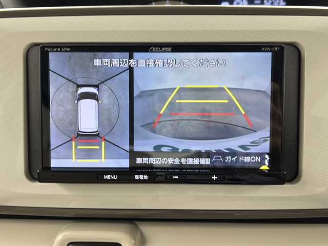 ダイハツ ムーヴ キャンバス G メイクアップ リミテッド　SAⅢ 三重県 2022(令4)年 5.3万km パールホワイトⅢ/ナチュラルベージュマイカメタリック 2トーン 禁煙車/社外ナビ/・CD/AM/FM/Bluetooth/パノラミックビューモニター/運転席シートヒーター/LEDヘッドライト/LEDフォグ/オートライト/オートハイビーム/両側パワースライドドア/プッシュスタート/スマートキー/プリクラッシュセーフティ/ETC/電動格納ミラー