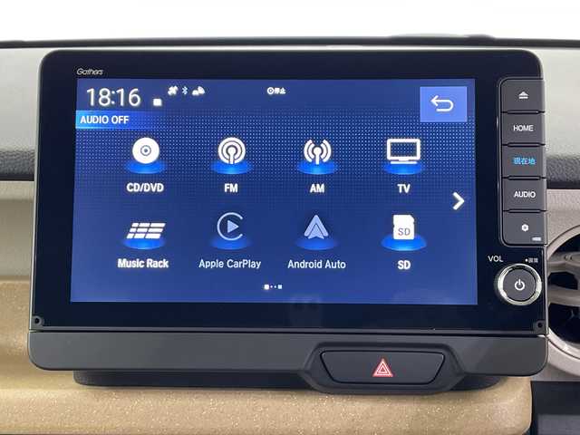 ホンダ Ｎ ＢＯＸ 栃木県 2024(令6)年 0.8万km ルナシルバーM 9型純正ナビ/（CD/DVD/Bluetooth/TV/USB/Applecarplay/AndroidAuto)/バックカメラ/ステアリングリモコン/ETC/前方ドライブレコーダー/アダプティブクルコン/前席シートヒーター/両側パワースライドドア/シートリフター/オートリトラミラー/LEDヘッドライト/ホンダセンシング/・衝突軽減ブレーキ/・パーキングセンサー警報/・踏み間違い衝突軽減システム/・路外逸脱抑制機能/スマートキー