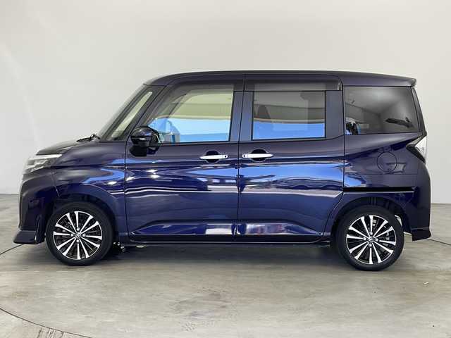 トヨタ ルーミー カスタムG－T 兵庫県 2022(令4)年 5.9万km クールバイオレットクリスタルシャイン ・純正ディスプレイオーディオ/（フルセグ・Apple Car Play・Android Auto）/・スマートアシストIII/・衝突回避支援ブレーキ機能/・衝突警報機能/・誤発進抑制制御機能/・車線逸脱警報機能/・路側逸脱警報/・ふらつき警報/・先行車発進お知らせ機能/・標識認識機能/・オートマチックハイビーム/・アダクティブドライブビーム/・サイドビューランプ/・アダクティブクルーズコントロール/・横滑り防止装置/・両側パワースライドドア/・ビルトインETC/・バックカメラ/・コーナーセンサー/・LEDオートライト/・フォグランプ/・アイドリングストップ/・純正15インチアルミホイール/・純正フロアマット/・ヒルスタートアシストコントロール/・電動パーキングブレーキ/・ブレーキホールド/・ISOFIX/・スマートキー/・プッシュスタート/・W＋サイドエアバック/・カーテンエアバック