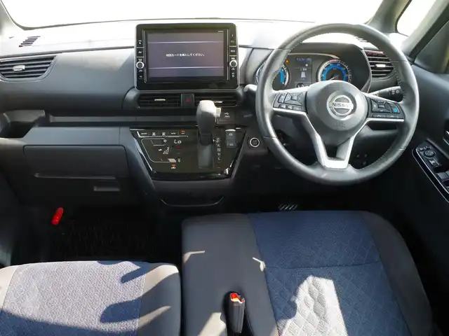 日産 ルークス HWS Gターボ プロパイロットED 千葉県 2020(令2)年 6.1万km アトランティックブルー エマージェンシーブレーキ/プロパイロット/インテリジェントクルーズコントロール/ハンズフリー両側パワースライドドア/9インチ純正SDナビ/地デジTV/【DVD/CD再生機能】/アラウンドビューモニター/ドライブレコーダー（DJ4-D）/革巻きステアリング/ステアリングスイッチ/ETC/LEDヘッドライト/フォグライト/ウインカーミラー/コーナーセンサー/純正15インチアルミホイル/サイド/カーテンエアバッグ/インテリジェントキー