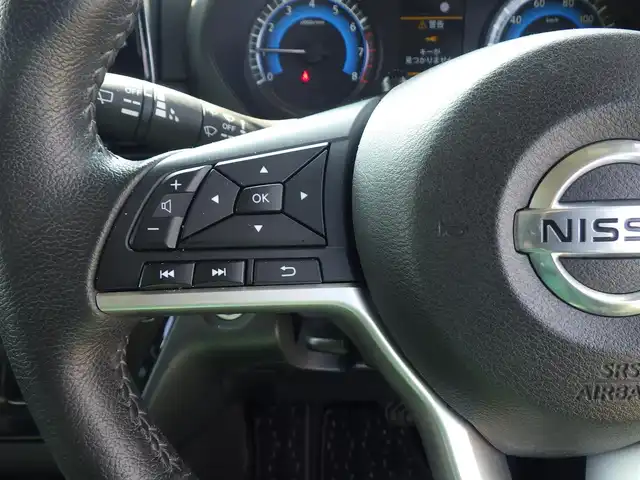 日産 ルークス HWS Gターボ プロパイロットED 千葉県 2020(令2)年 6.1万km アトランティックブルー エマージェンシーブレーキ/プロパイロット/インテリジェントクルーズコントロール/ハンズフリー両側パワースライドドア/9インチ純正SDナビ/地デジTV/【DVD/CD再生機能】/アラウンドビューモニター/ドライブレコーダー（DJ4-D）/革巻きステアリング/ステアリングスイッチ/ETC/LEDヘッドライト/フォグライト/ウインカーミラー/コーナーセンサー/純正15インチアルミホイル/サイド/カーテンエアバッグ/インテリジェントキー