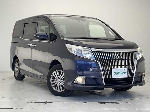 トヨタ エスクァイア Gi 沖縄県 2016(平28)年 3.9万km ダークバイオレットマイカメタリック 純正SDナビ（NSZT-W66T）　/　CD/DVD/フルセグ/バックカメラ/ビルトインETC/ドライブレコーダー/両側パワースライドドア/クルーズコントロール/レーンキープアシスト/オートマチックハイビーム/合皮シート/シートヒーター/プッシュスタート