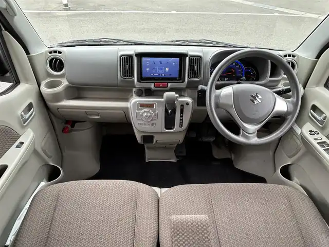 スズキ エブリィ ワゴン JPターボ 和歌山県 2018(平30)年 5.6万km シルキーシルバーメタリック 社外7インチナビ/Bluetooth/CD/衝突軽減カメラ/フルオートエアコン/リア送風システム/パワーウィンドウ/パワーステアリング/ヘッドライトレベライザー/横滑り防止機能/ハイルーフ/ドアバイザー/プッシュスタート/スマートキー