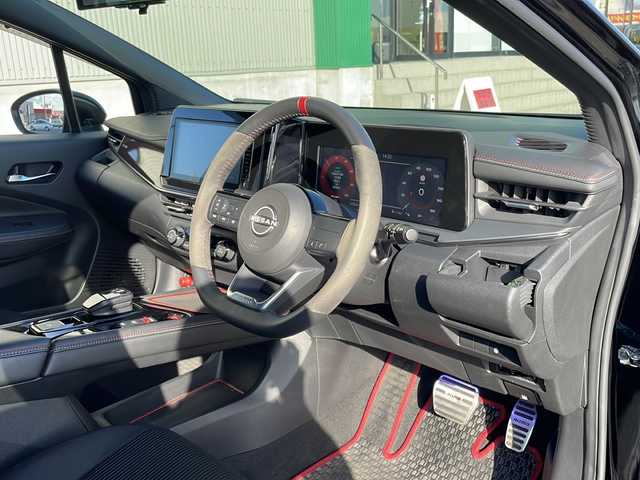 日産 オーラ ニスモ 島根県 2023(令5)年 6.8万km スーパーブラック 純正ディスプレイオーディオ/BT AndroidAuto AppleCarPlay HDMI対応/エマージェンシーブレーキ/レーンキープアシスト/ブラインドスポットモニター/アラウンドビューカメラ/デジタルインナーミラー/ETC/オートマチックハイビーム/AUTOライト/LEDヘッドライト/フォグライト/電子パーキング/AUTOHOLD/純正17インチアルミホイール/純正ドアバイザー/革巻きステアリング/ステアリングリモコン/ISOFIX/シートリフター