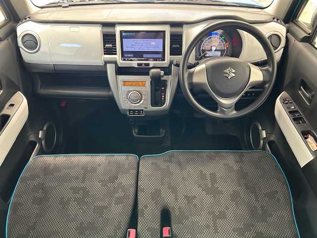 スズキ ハスラー G 宮城県 2018(平30)年 7.4万km サマーブルーM 4WD/スズキセーフティサポート/・衝突被害軽減ブレーキ/・誤発進抑制機能/・車線逸脱抑制機能/・リヤクロストラフィックアラート/・標識認識機能/純正ナビ(カロッツェリア8インチ）/・Bluetooth/CD/DVD/フルセグTV/AUX/USB/・バックカメラ/・ビルドインETC/スノーモード/ヒルディセントコントロール/アイドリングストップ/レーダーブレーキサポート/グリップコントロール/スマートキー/・スペアキー/革巻きステアリング/純正布シート/・シートヒーター（運転席＋助手席）/・ベンチシート/ツートンルーフレール/ハロゲンヘッドライト/純正15インチスチールホイール/純正フロアマット