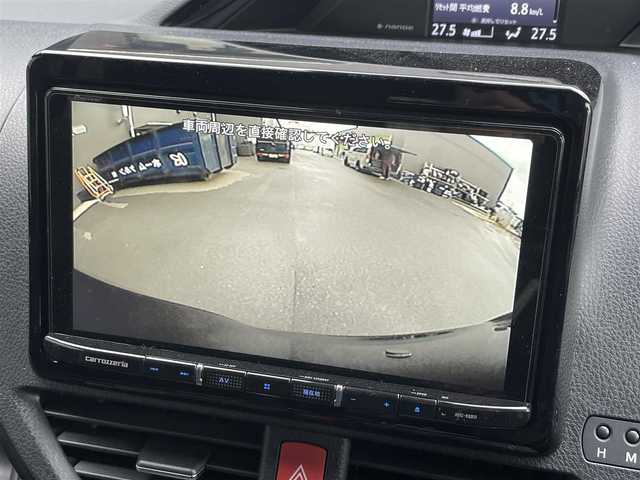 トヨタ ノア Si ダブルバイビーⅢ 滋賀県 2020(令2)年 3.9万km ブラック 社外9型ナビ/（CD/DVD/フルセグTV/BT）/トヨタセーフティセンス/・プリクラッシュセーフティ/・レーンディパーチャーアラート/・オートマチックハイビーム/社外フリップダウンモニター/ハーフレザーシート/バックカメラ/クルーズコントロール/クリアランスソナー/両側パワースライドドア/LEDヘッドライト/純正フロアマット/純正16インチAW