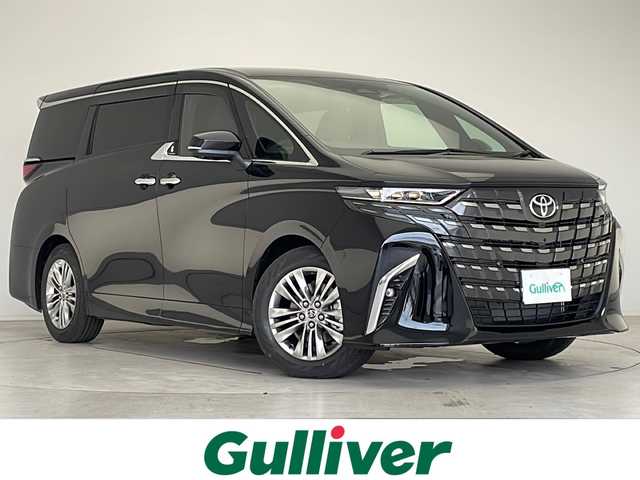 トヨタ アルファード Z 愛知県 2025(令7)年 0.1万km未満 ブラック 登録済未使用者/衝突被害軽減ブレーキ/JBLプレミアムサウンド/純正ディスプレイオーディオナビ　ナビあり/フリップダウンモニター/三眼LEDヘッドライト/全方位カメラ/両側パワースライドドア/サンルーフ/レーダークルーズコントロール/シートヒーター/エアシート/Bluetooth/バックカメラ/電動リアゲート/パワーシート/ヘッドアップディスプレイ/コーナーセンサー/純正アルミホイール/ETC2.0/ブラインドスポットモニター/ステアリングヒーター/インテリジェントミラー/リアオートエアコン/オートマチックハイビーム/置くだけ充電器/ステアリングスイッチ/スマートキー/プッシュスタート
