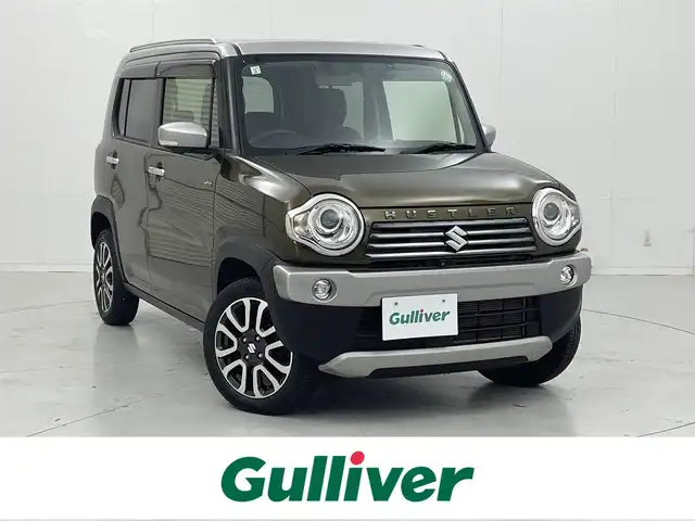 スズキ ハスラー Jスタイル Ⅲ 茨城県 2019(平31)年 2.3万km ブレイブカーキパール/スチールシルバー 純正ナビ/全周囲カメラ/フルセグ/衝突被害軽減ブレーキ/車線逸脱抑制装置/ETC/ドラレコ/シートヒーター/純正15インチAW/スマートキー