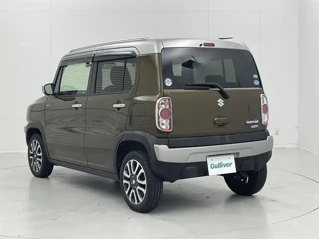スズキ ハスラー Jスタイル Ⅲ 茨城県 2019(平31)年 2.3万km ブレイブカーキパール/スチールシルバー 純正ナビ/全周囲カメラ/フルセグ/衝突被害軽減ブレーキ/車線逸脱抑制装置/ETC/ドラレコ/シートヒーター/純正15インチAW/スマートキー