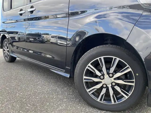 ダイハツ タント カスタム X トップED SAⅡ 青森県 2016(平28)年 8.3万km ブラックマイカメタリック 4WD/純正ナビ/(AM FM BT CD DVD フルセグTV)/バックカメラ/衝突軽減ブレーキ/片側パワースライドドア/AW付冬タイヤ積込/プッシュスタート/スマートキー/ハーフレザーシート/ドアバイザー/フロアマット/オートライト/フォグランプ