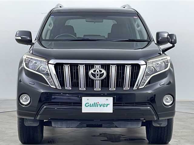 トヨタ ランドクルーザー プラド TX アルジェントクロス 道央・札幌 2014(平26)年 7.4万km ブラック ・4WD/・純正ナビ(TV＆BT＆DVD＆CD)/・バックモニター/・横滑り防止/・クルーズコントロール/・革調シートカバー/・ルーフレール/・サイドステップ/・オートライト/・LEDヘッドライト/・フォグランプ/・電動格納ドアミラー/・ドアミラーウィンカー/・ドアミラーヒーター/・ヘッドライトウォッシャー