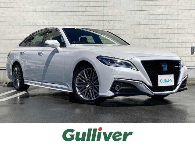 トヨタ クラウン ハイブリッド RS 静岡県 2021(令3)年 4.2万km プレシャスホワイトパール Toyota Safety Sense/純正12.3インチメモリーナビ/　AM FM CD DVD Bluetooth/フルセグTV/前後方ドライブレコーダー/LEDオートヘッドライト/ハーフレザーシート/パワーシート(前席)/シートヒーター(前席)/ステアリングヒーター/前後方クリアランスソナー/ヘッドアップディズプレイ/純正18インチアルミホイール/スマートキー2本/ワンオーナー/ビルトインETC/アラウンドビューモニター