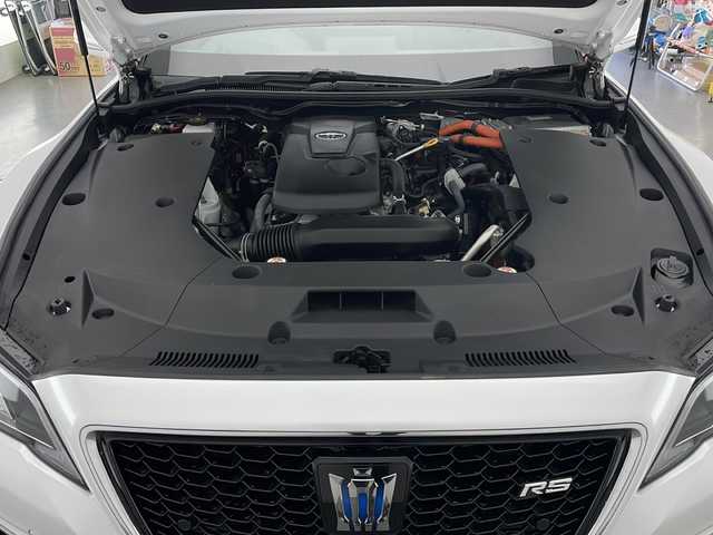 トヨタ クラウン ハイブリッド RS 長野県 2021(令3)年 4.2万km プレシャスホワイトパール 純正12.3インチメモリーナビ/（CD＆DVD＆Bluetooth＆USB＆FM・AM）/フルセグTV/バックカメラ（バック/サイド）/Toyota Safety Sense/・クルーズコントロール（追従あり）/・プリクラッシュセーフティ/・レーンキープアシスト/・BSM/RCTA/RCD/PKSB/RSA/・クリアランスソナー/前後方ドライブレコーダー/LEDオートヘッドライト/フォグランプ/ハーフレザーシート/パワーシート(前席)/シートヒーター(前席)/ステアリングヒーター/純正18インチアルミホイール/スマートキー/スペアキー/ビルトインETC/保証書/取扱説明書