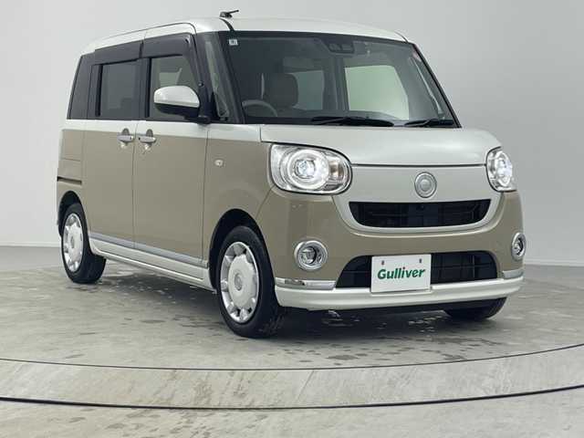 ダイハツ ムーヴ キャンバス G メイクアップ VS SAⅢ 熊本県 2022(令4)年 1.9万km パールホワイトⅢ/ナチュラルベージュマイカメタリック 2トーン 純正７インチナビ/(AM/FM/CD/DVD/フルセグ/Bluetooth/USB)/全方位カメラ/両側電動ドア/ＥＴＣ/前方ドライブレコーダー/シートヒーター/ＬＥＤヘッドライト/オートライト/オートハイビーム/アイドリングストップ/衝突軽減システム/横滑り防止装置/プッシュスタート/スマートキー