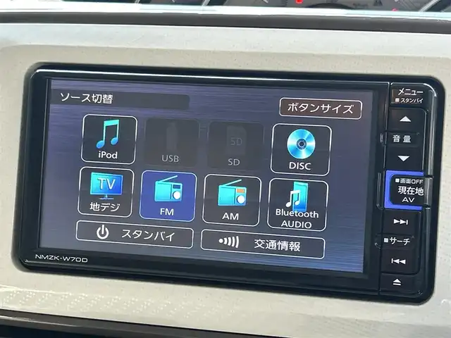 ダイハツ ムーヴ キャンバス G メイクアップ VS SAⅢ 滋賀県 2022(令4)年 1.9万km パールホワイトⅢ/ナチュラルベージュマイカメタリック 2トーン 純正７インチナビ/(AM/FM/CD/DVD/フルセグ/Bluetooth/USB)/全方位カメラ/両側電動ドア/ＥＴＣ/前方ドライブレコーダー/シートヒーター/ＬＥＤヘッドライト/オートライト/オートハイビーム/アイドリングストップ/衝突軽減システム/横滑り防止装置/プッシュスタート/スマートキー