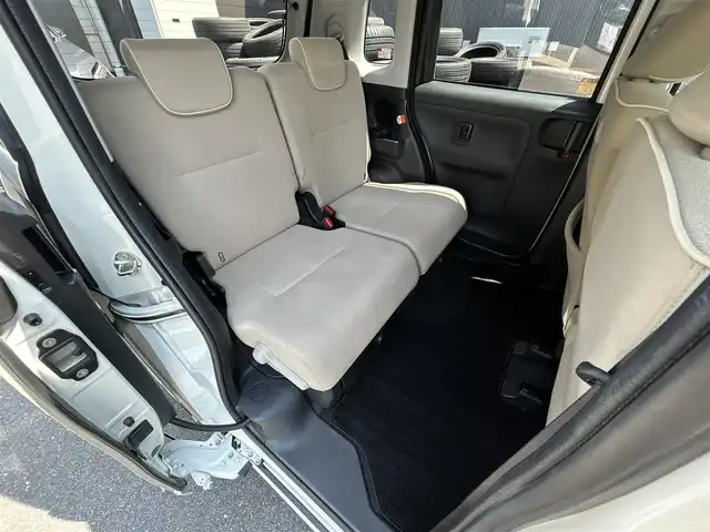 ダイハツ ムーヴ キャンバス G メイクアップ VS SAⅢ 滋賀県 2022(令4)年 1.9万km パールホワイトⅢ/ナチュラルベージュマイカメタリック 2トーン 純正７インチナビ/(AM/FM/CD/DVD/フルセグ/Bluetooth/USB)/全方位カメラ/両側電動ドア/ＥＴＣ/前方ドライブレコーダー/シートヒーター/ＬＥＤヘッドライト/オートライト/オートハイビーム/アイドリングストップ/衝突軽減システム/横滑り防止装置/プッシュスタート/スマートキー