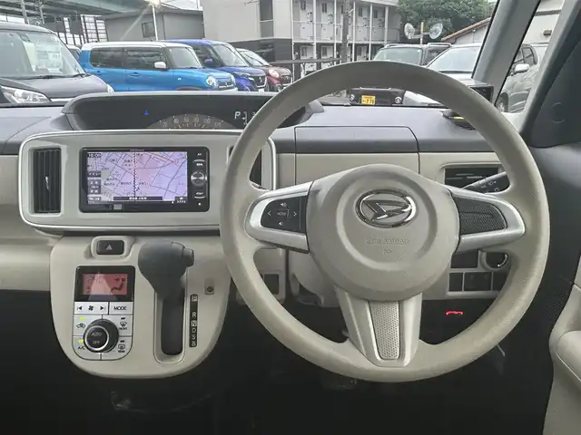 ダイハツ ムーヴ キャンバス X SA Ⅲ 愛知県 2018(平30)年 3.5万km ファイアークォーツレッドM ワンオーナー/社外ＳＤナビ（カロッツェリア）/ＢＴ/ＣＤ／ＤＶＤ/ＵＳＢ/ＤＴＶ/Ｂカメラ/ＥＴＣ/キーレス/プッシュスタート/アイドリングストップ/衝突軽減ブレーキ/オートライト/ハロゲンヘッドライト/スペアキー有/電動格納ミラー